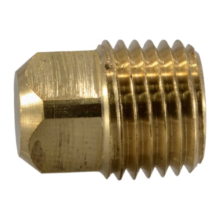 Midwest Fastener 1/4" IP Brass Square Head Plugs 2PK 32607